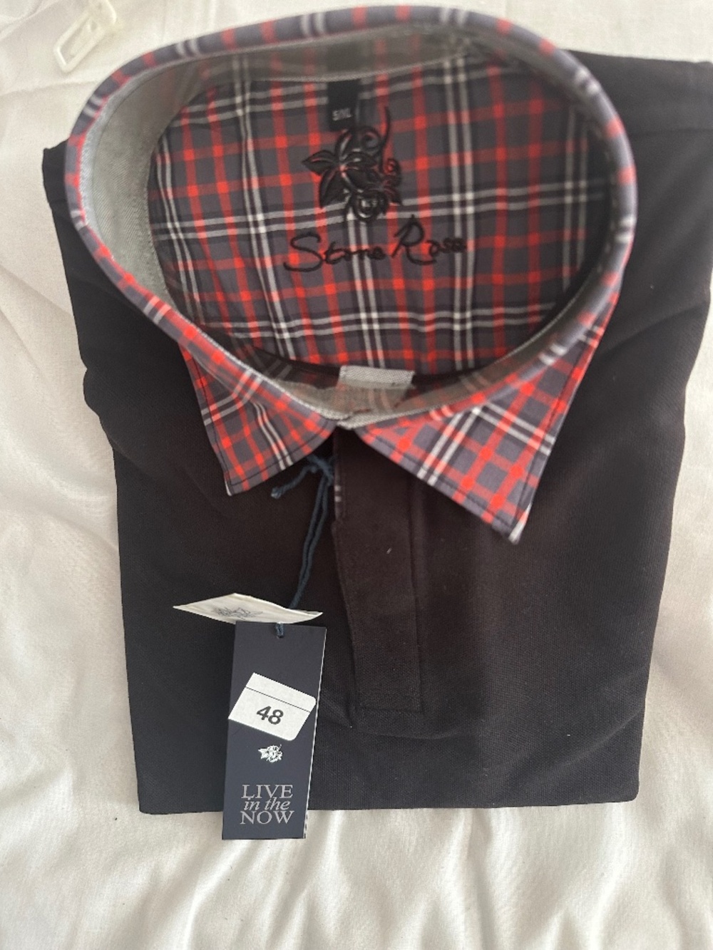 Stone Rose men's XL black polo shirt